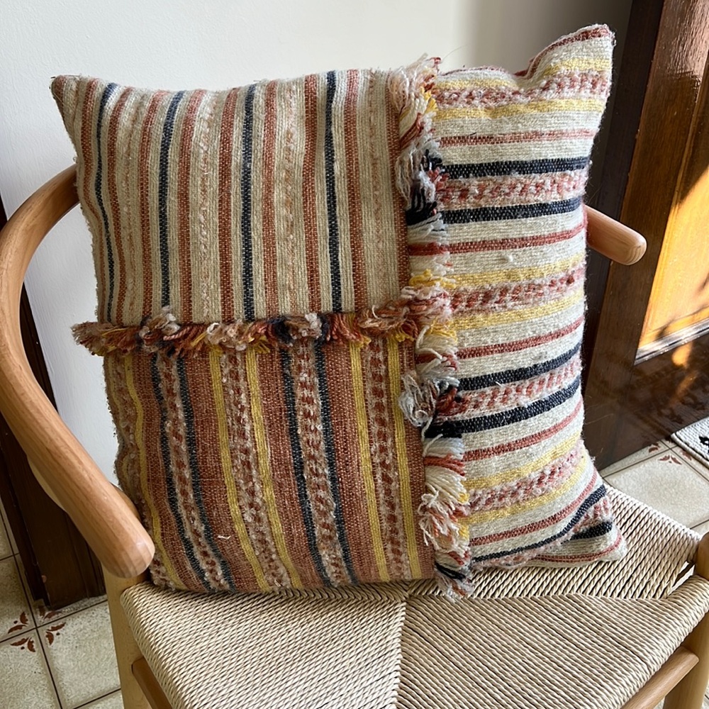 Boho throw pillow